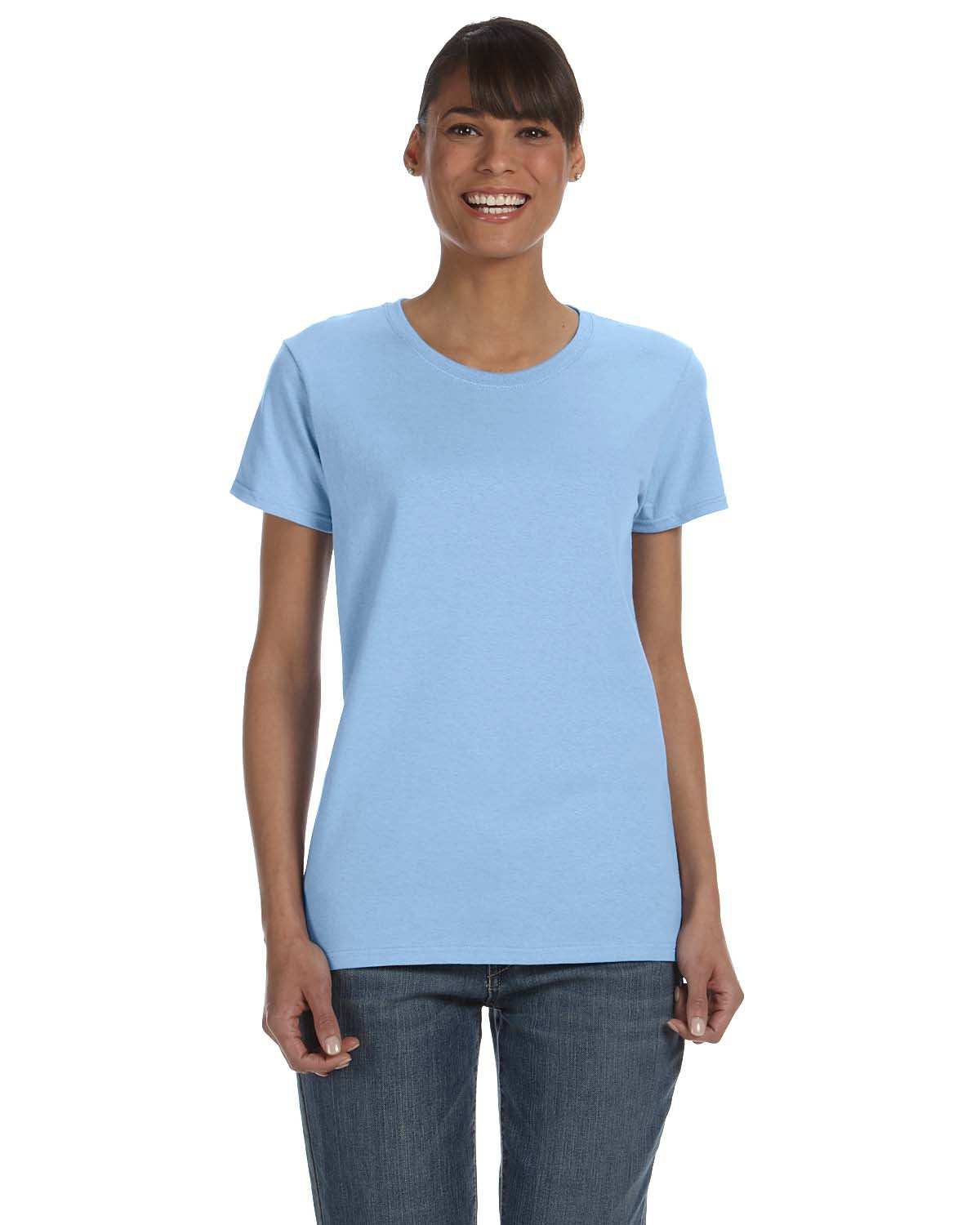 Camiseta básica de manga corta para mujer