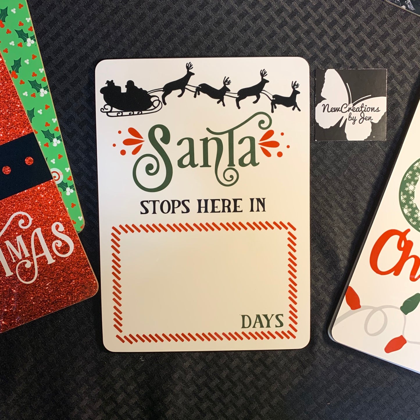 Christmas Countdown Boards - Dry Erase Board **REUSABLE**