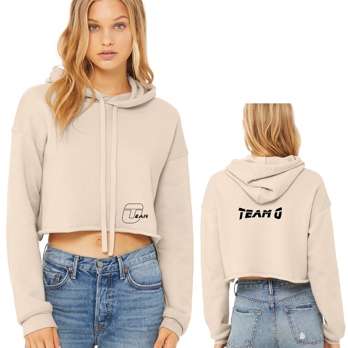 Team O Ladies' Cropped Fleece Hoodie