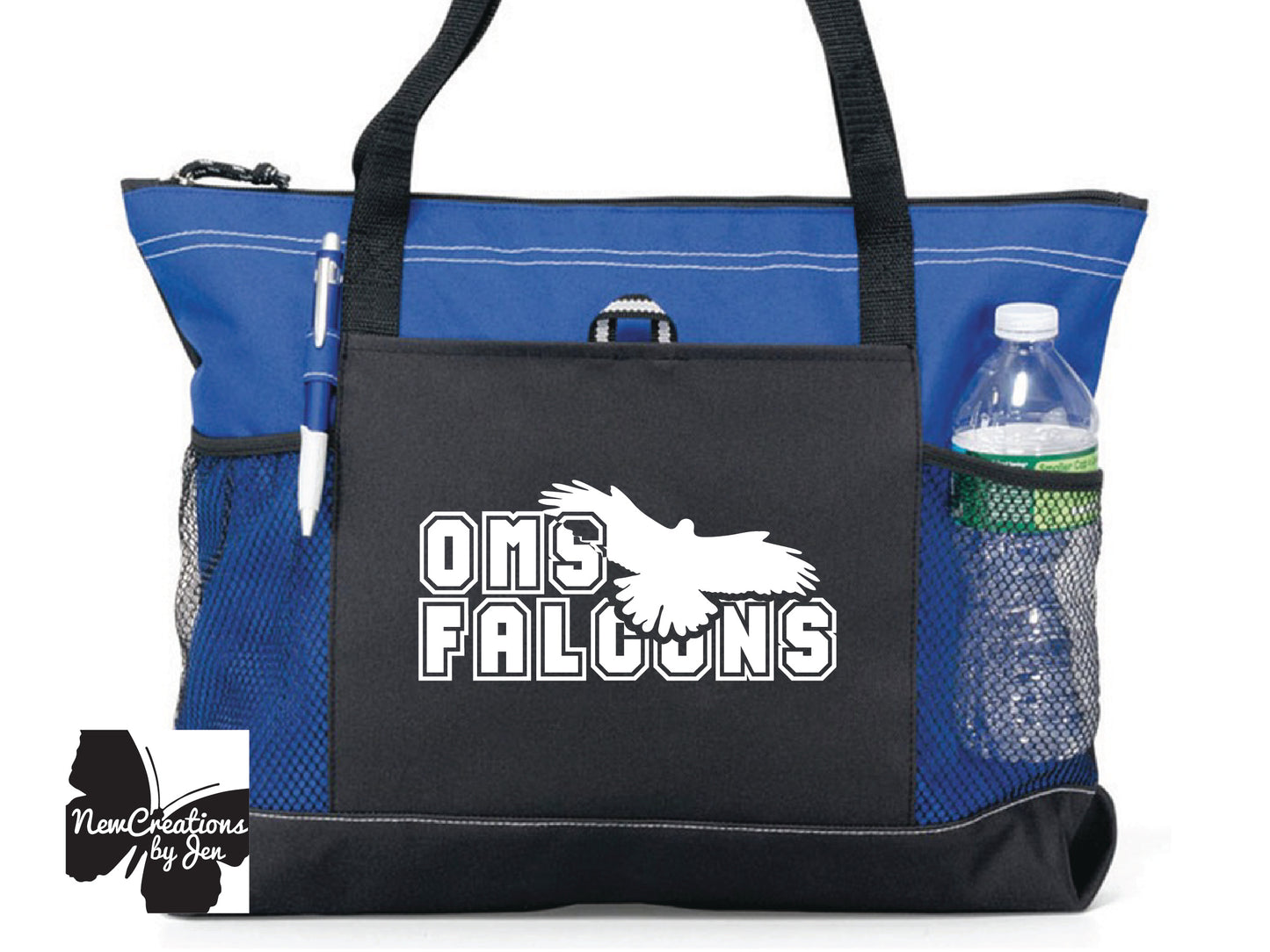 Cardinal Fan Large Custom Zippered Bag