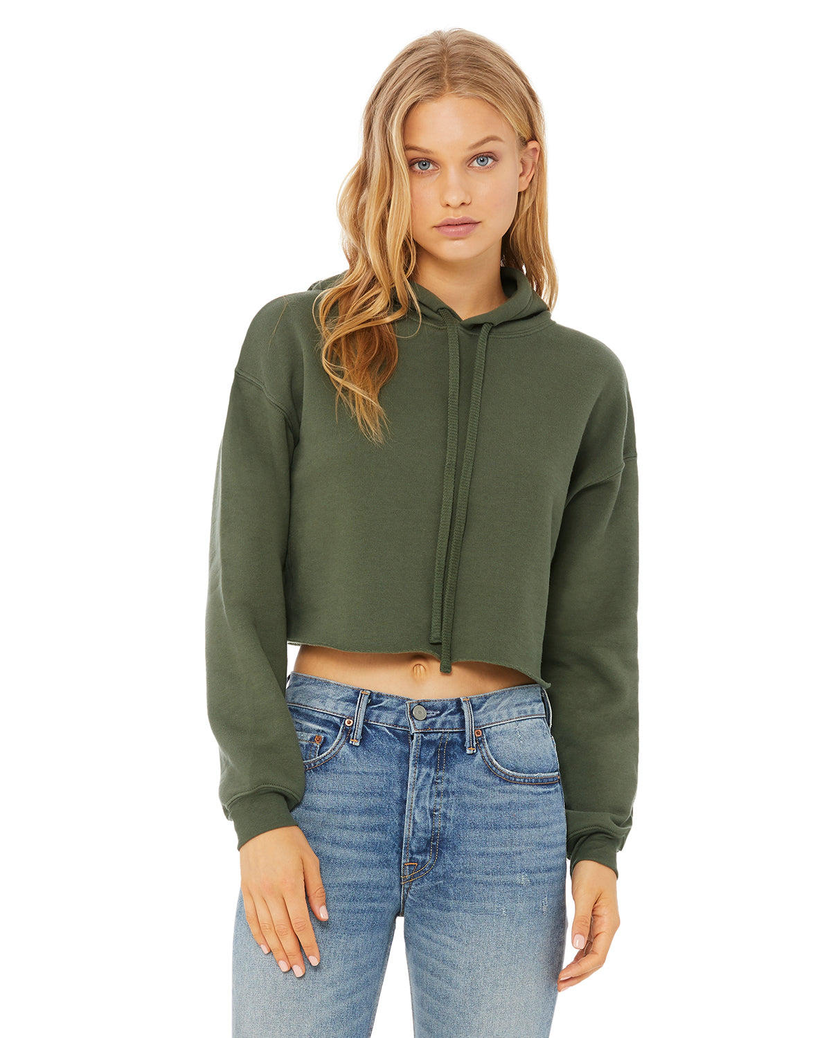 CrossFit BellaCanvas Ladies' Cropped Fleece Hoodie