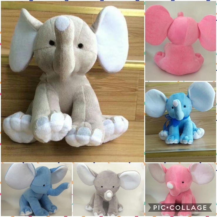 Plush Personalized Baby Elephant
