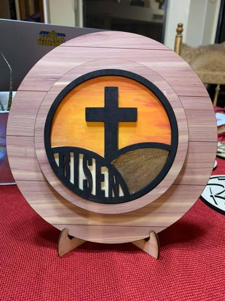 Inserto redondo Risen listo para pintar