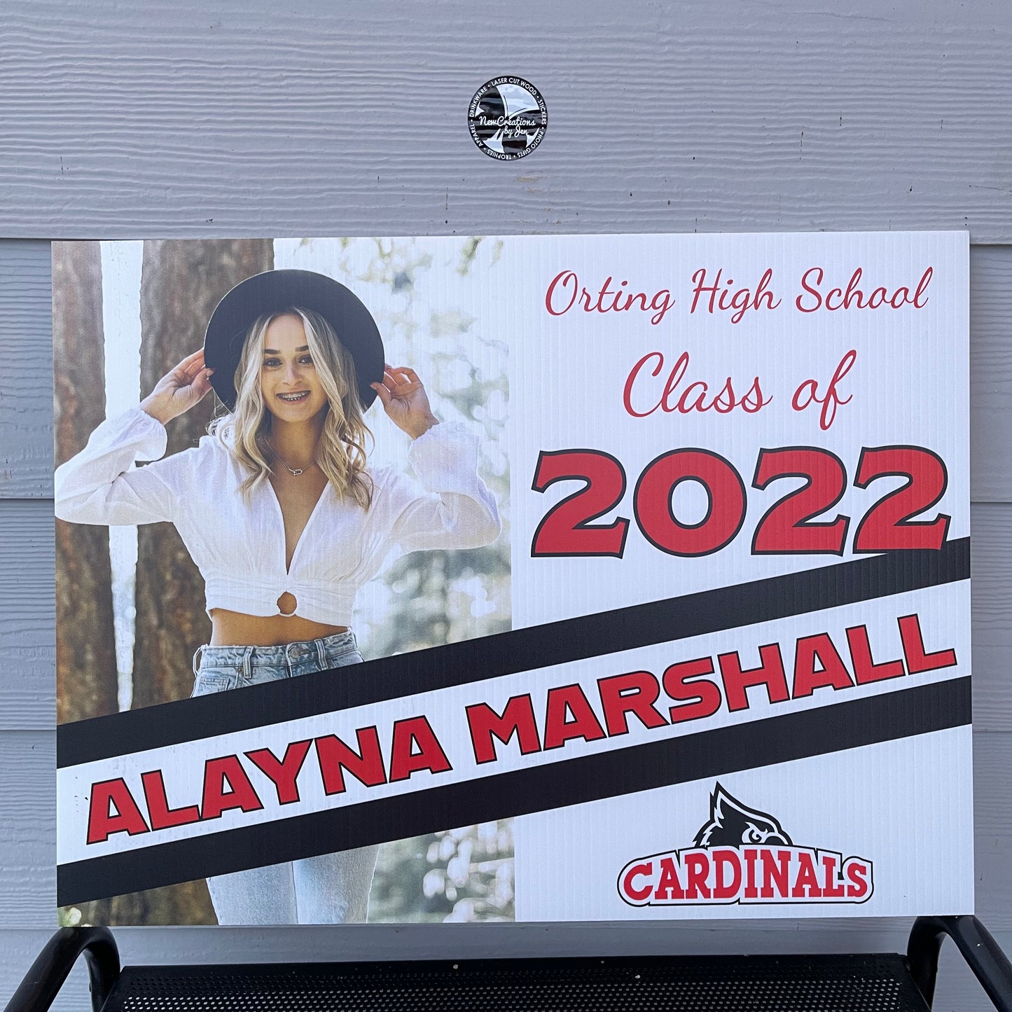 2026 Senior Photo Yard Sign - 24 x 18 Full Color