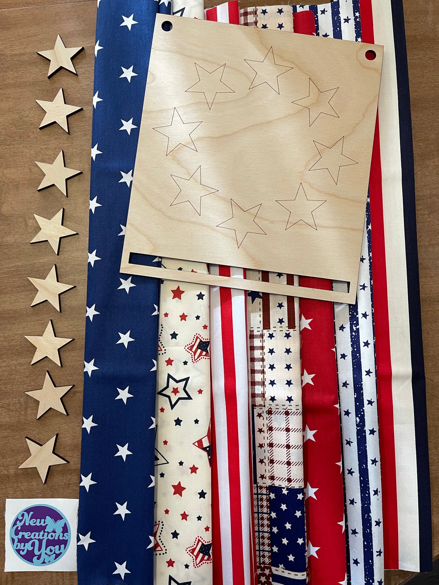 Patriotic Stars Door Hanger Kit