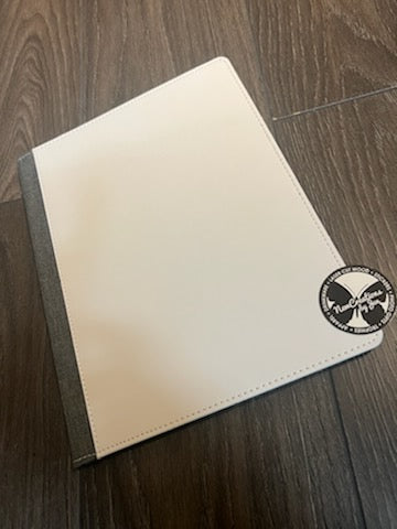 Gray Canvas Portfolio with Smooth Fabric Front Size: 9 1/2" x 12"