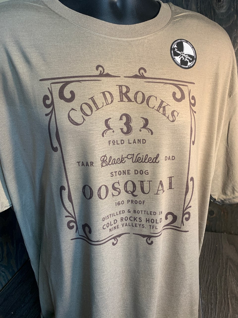 Cold Rocks Oosquai - Wheel of Time Inspired  Souvenir Lightweight  Tees