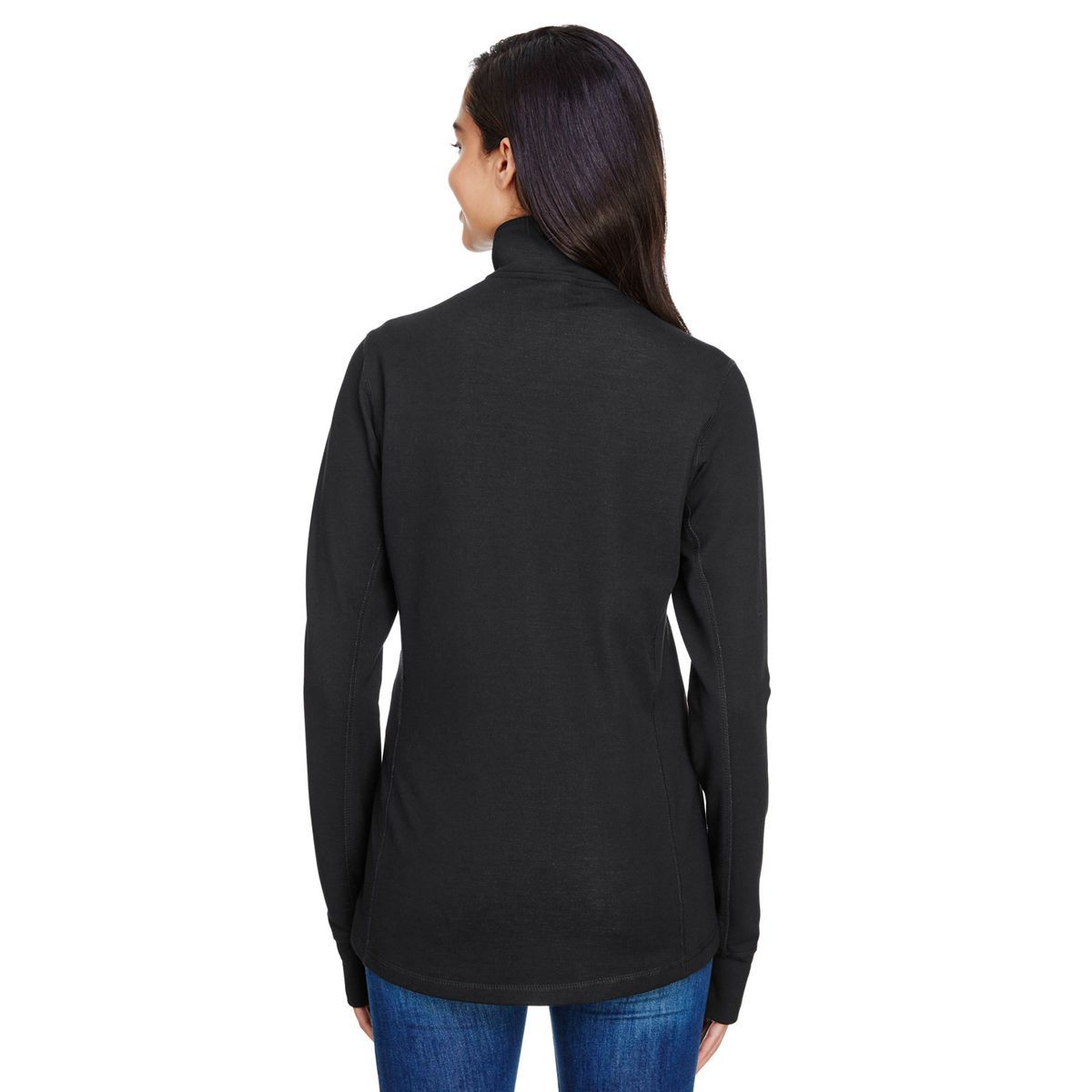 J America Ladies' Omega Stretch Quarter-Zip