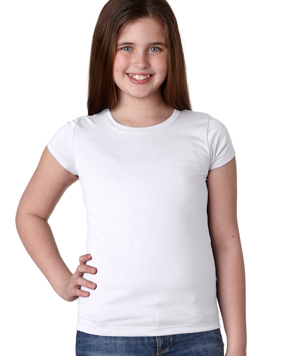 Camiseta de princesa para niña, algodón suave, Next Level N3710