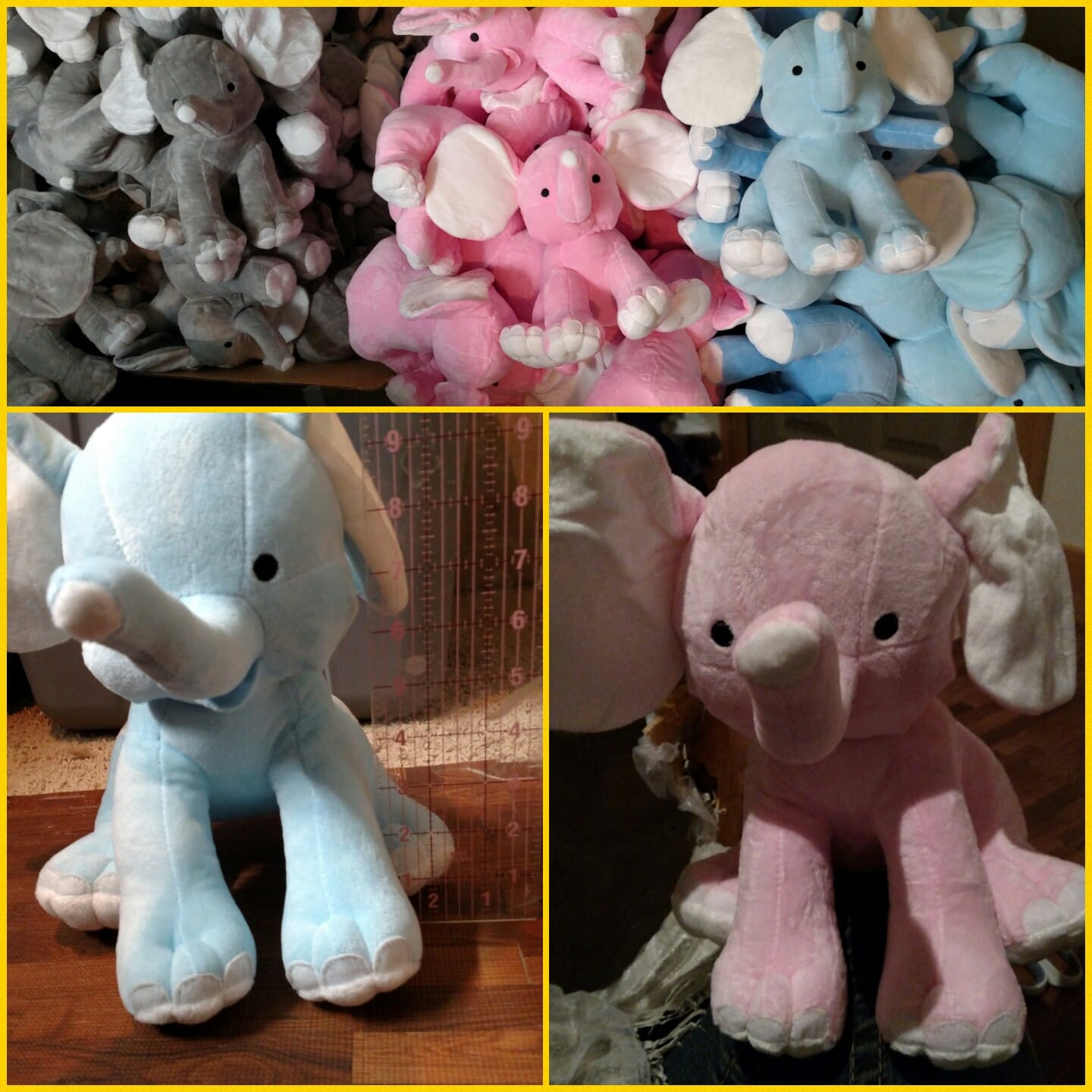 Plush Personalized Baby Elephant