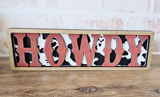 ¡Hola! Kit de letreros de estantería con capas gruesas estilo bohemio estilo western