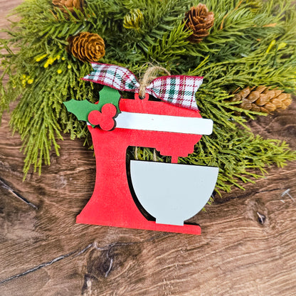 Juego de adornos navideños con recuerdos de repostería