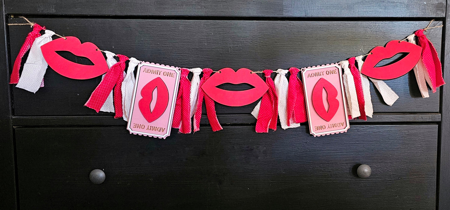 Letrero de cabina de besos - Kit listo para pintar