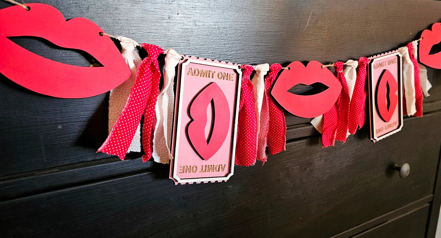 Letrero de cabina de besos - Kit listo para pintar