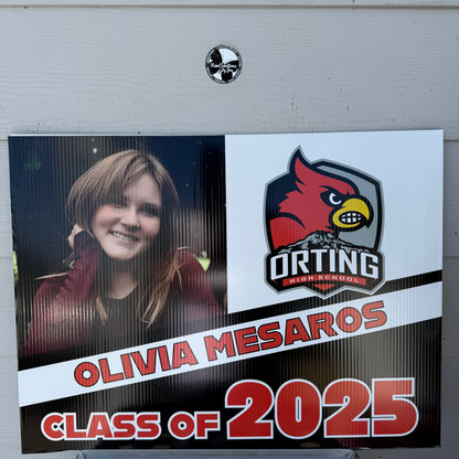 2026 Senior Photo Yard Sign - 24 x 18 Full Color