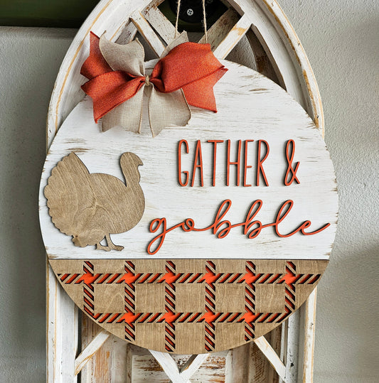 Gather and Gobble Door Hanger Kit - Round - Various Sizes