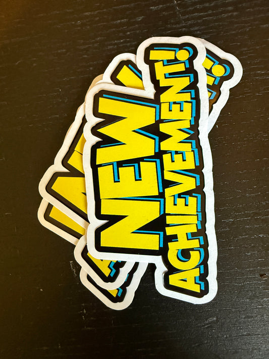 NEW ACHIEVEMENT! Dungeon Crawler Carl Retro Neon Fandom Vinyl Decal