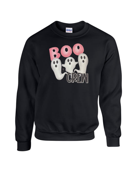 Boo Crew – Cute Ghost Halloween Design Unisex Heavy Blend Crewneck Sweatshirt
