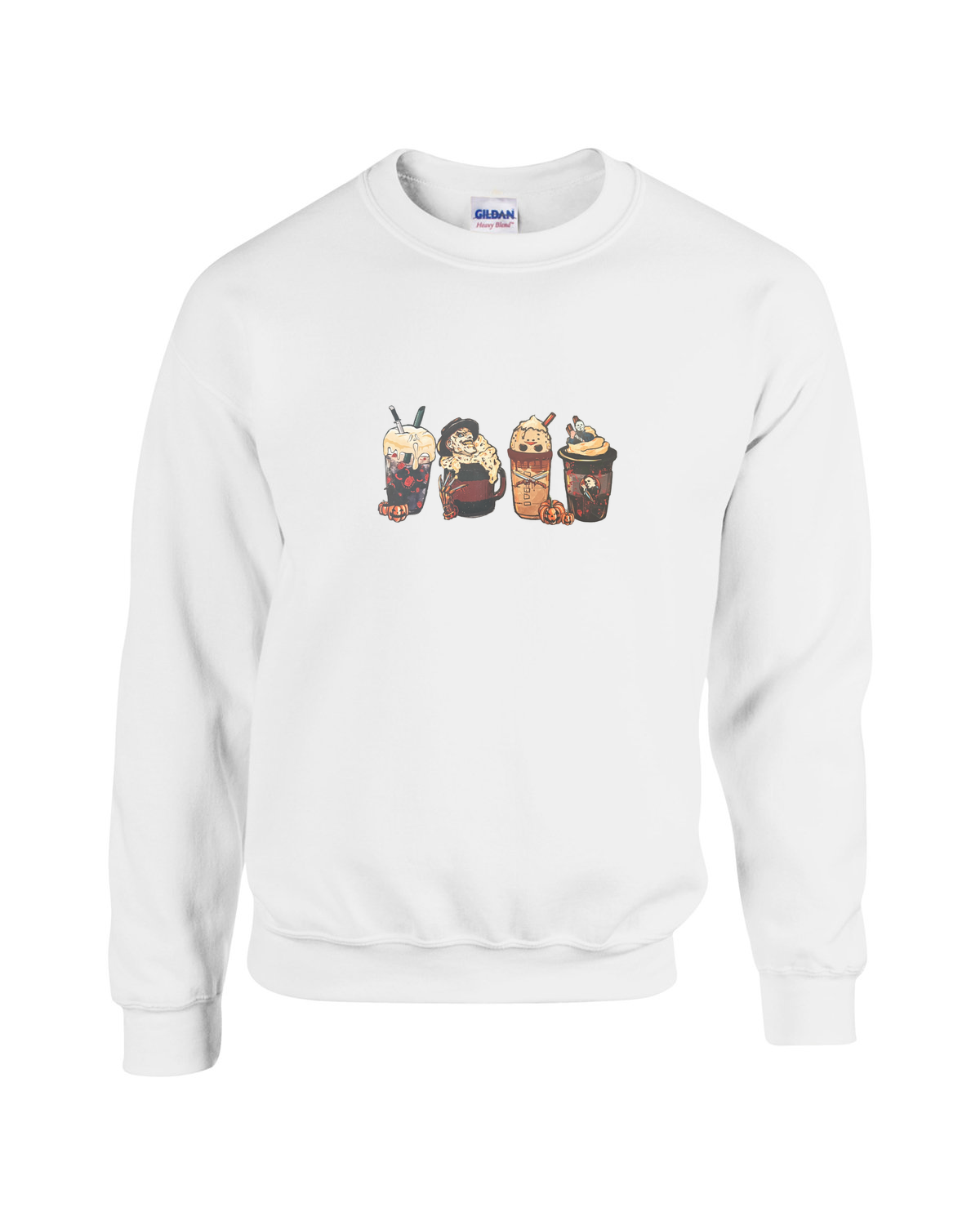 Horror Movie Drinks – Spooky Sips & Scares Unisex Heavy Blend Crewneck Sweatshirt