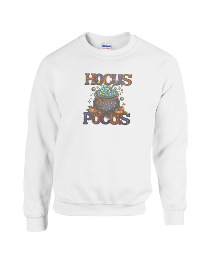 Hocus Pocus Witch Cauldron Design Unisex Heavy Blend Crewneck Sweatshirt