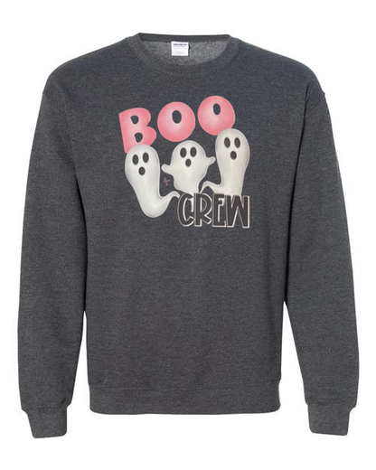 Boo Crew – Cute Ghost Halloween Design Unisex Heavy Blend Crewneck Sweatshirt