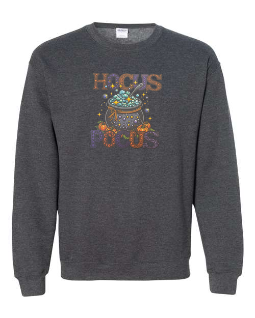 Hocus Pocus Witch Cauldron Design Unisex Heavy Blend Crewneck Sweatshirt