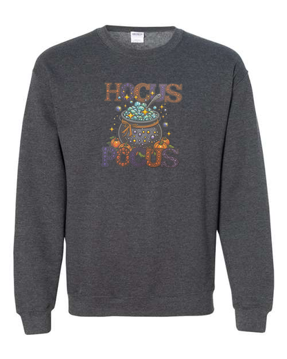 Hocus Pocus Witch Cauldron Design Unisex Heavy Blend Crewneck Sweatshirt