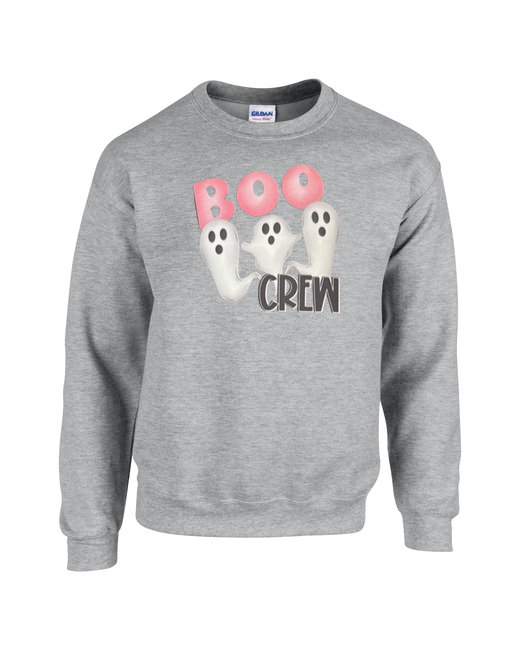 Boo Crew – Cute Ghost Halloween Design Unisex Heavy Blend Crewneck Sweatshirt