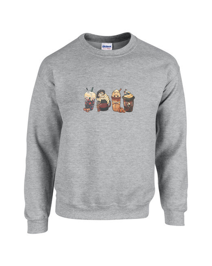 Horror Movie Drinks – Spooky Sips & Scares Unisex Heavy Blend Crewneck Sweatshirt