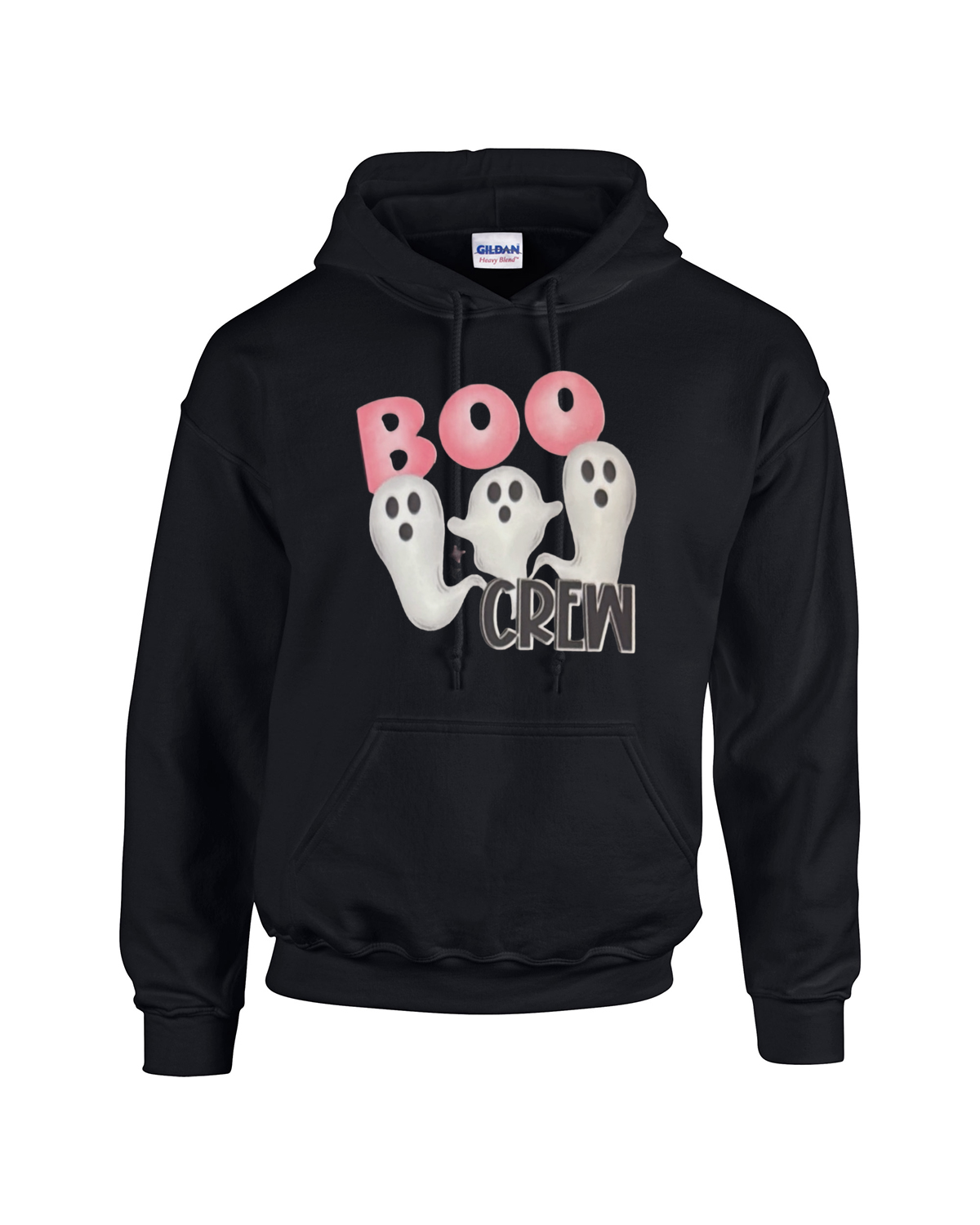 Boo Crew – Cute Ghost Halloween Design Unisex Heavy Blend Hooded Sweatshirt