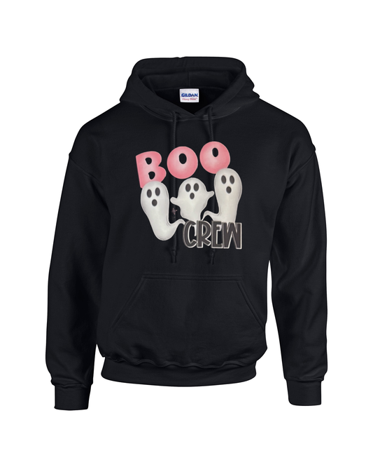 Boo Crew – Cute Ghost Halloween Design Unisex Heavy Blend Hooded Sweatshirt