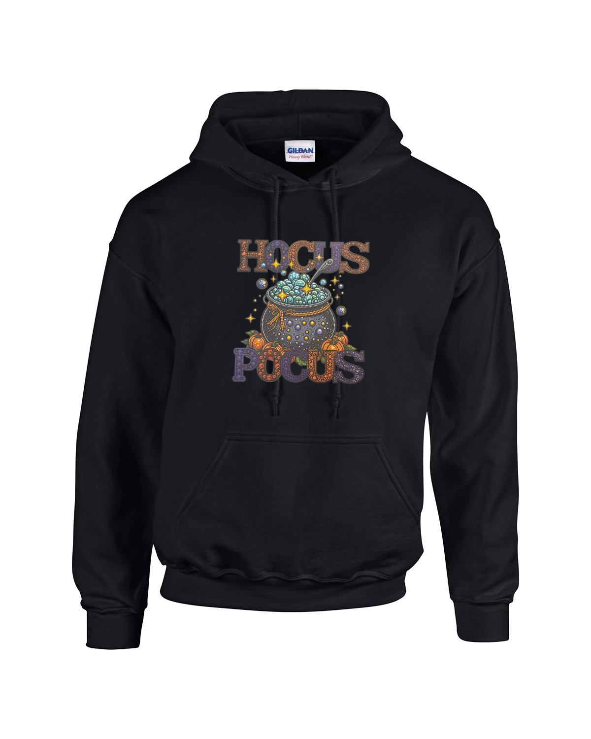 Hocus Pocus Witch Cauldron Design Unisex Heavy Blend Hooded Sweatshirt