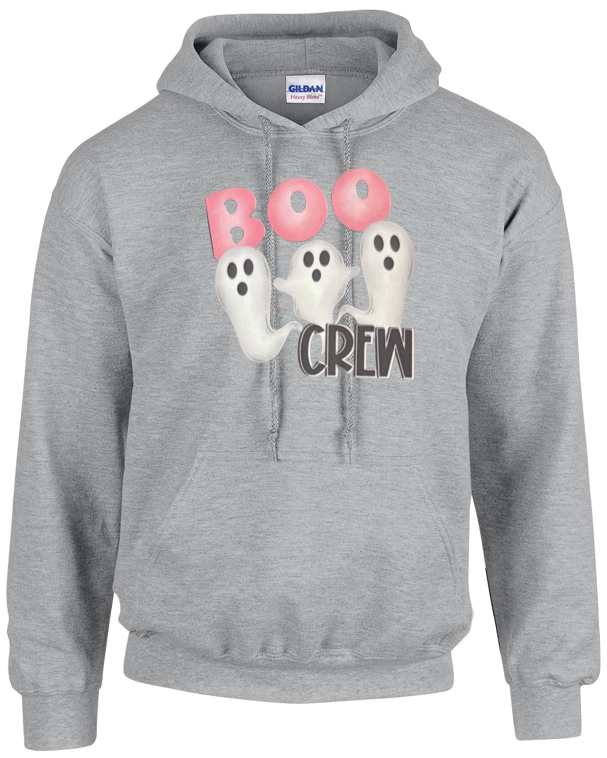 Boo Crew – Cute Ghost Halloween Design Unisex Heavy Blend Hooded Sweatshirt