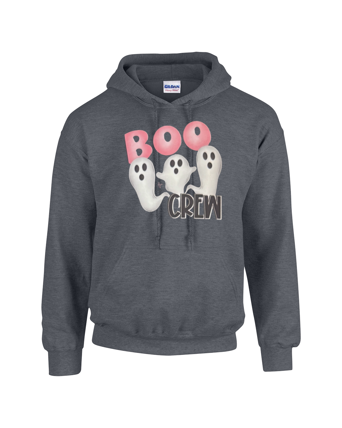 Boo Crew – Cute Ghost Halloween Design Unisex Heavy Blend Hooded Sweatshirt