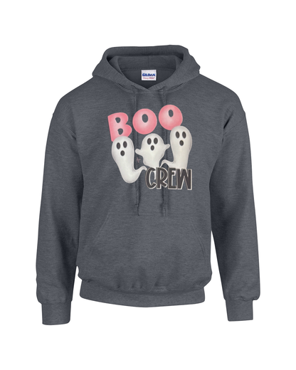 Boo Crew – Cute Ghost Halloween Design Unisex Heavy Blend Hooded Sweatshirt