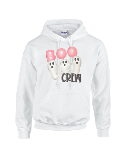 Boo Crew – Cute Ghost Halloween Design Unisex Heavy Blend Hooded Sweatshirt