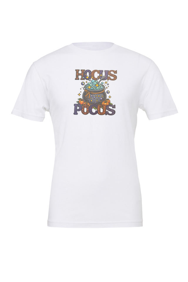 Hocus Pocus Witch Cauldron Design Premium BellaCanvas T-Shirt