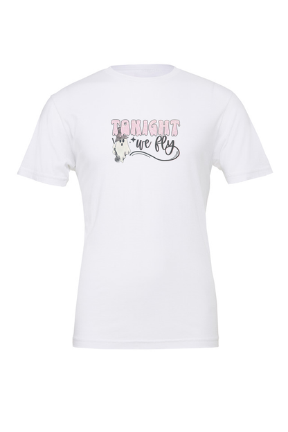 Tonight We Fly Witchy Ghost Design Premium BellaCanvas T-Shirt