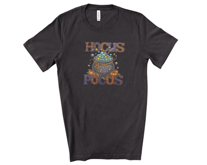 Hocus Pocus Witch Cauldron Design Premium BellaCanvas T-Shirt