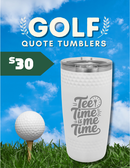 Golf Tumbler Engraved Stainless Steel