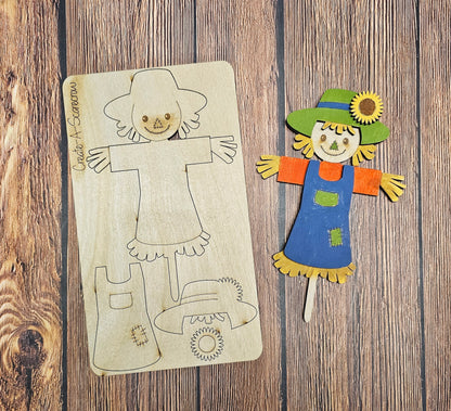 Scarecrow Kids Pop-Out - Kid's Ready to Paint Kit