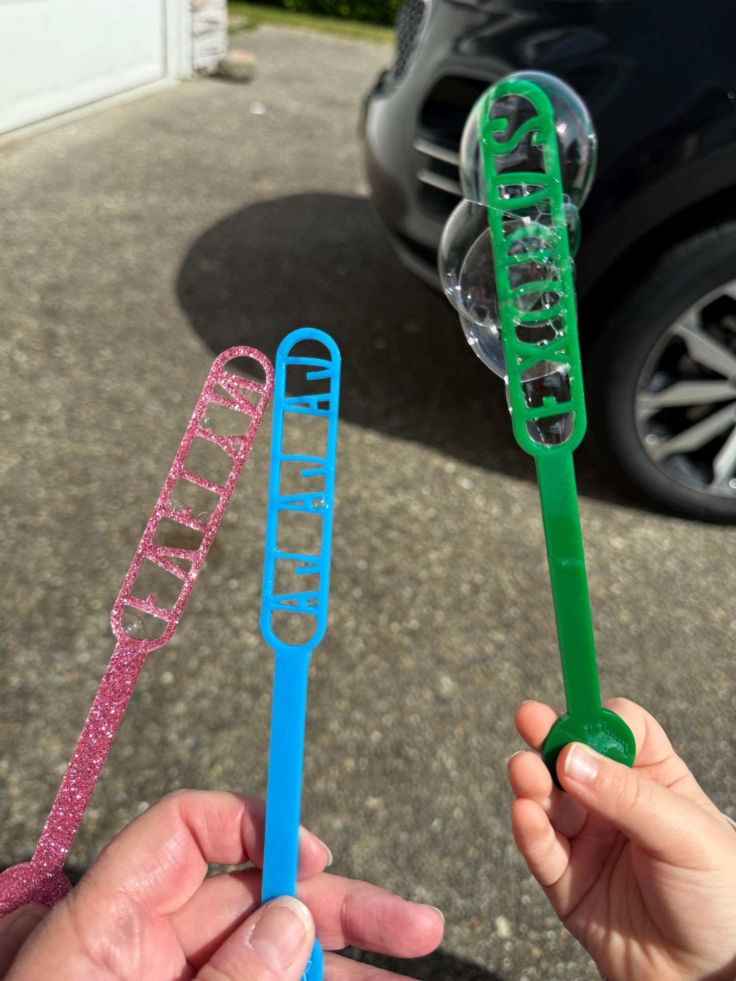 Personalized	 Acrylic Bubble Wand | Custom Name Party Favor, Baby Shower, Birthday