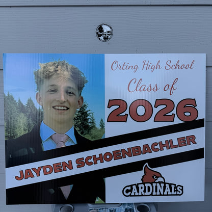 2026 Senior Photo Yard Sign - 24 x 18 Full Color