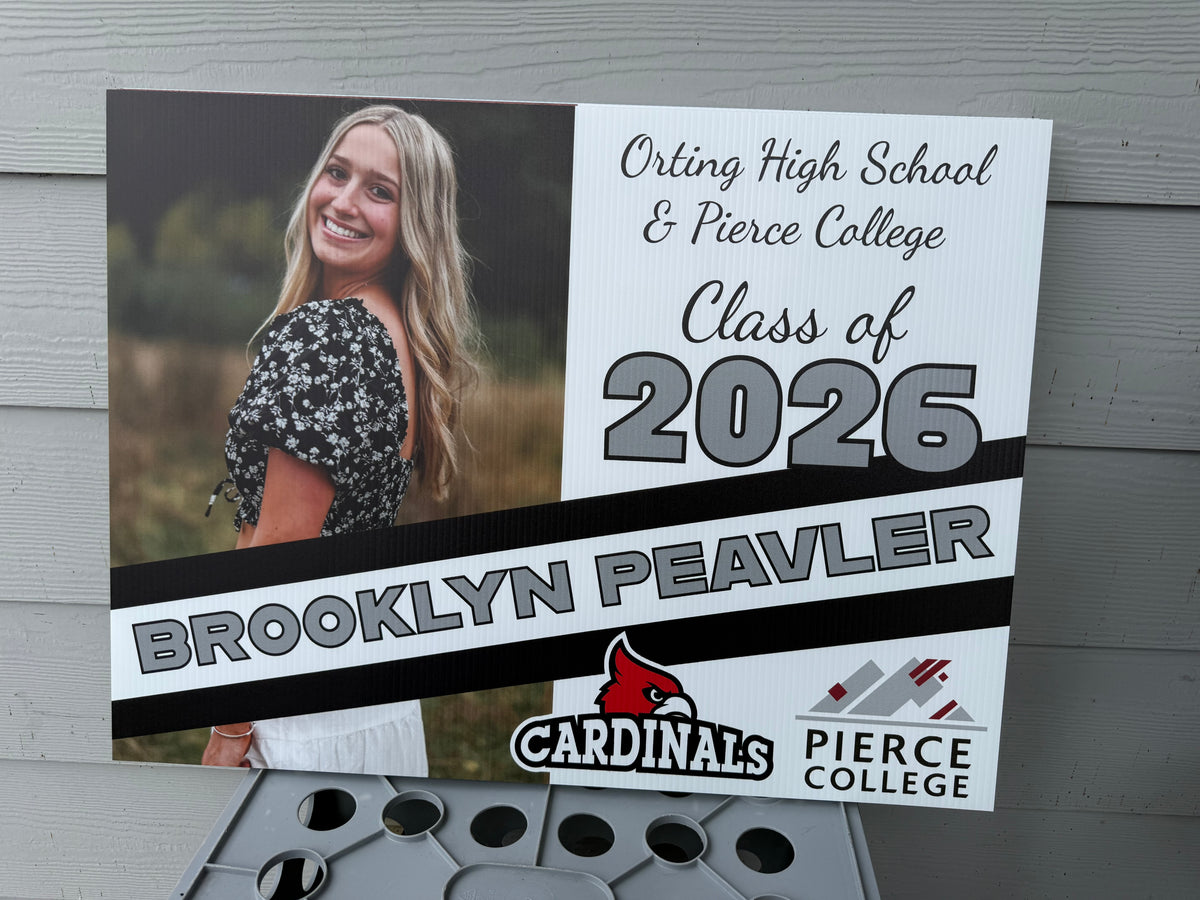 2026 Senior Photo Yard Sign - 24 x 18 Full Color