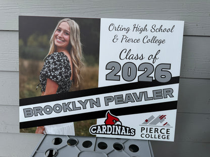 2026 Senior Photo Yard Sign - 24 x 18 Full Color