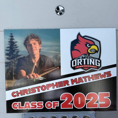 2026 Senior Photo Yard Sign - 24 x 18 Full Color