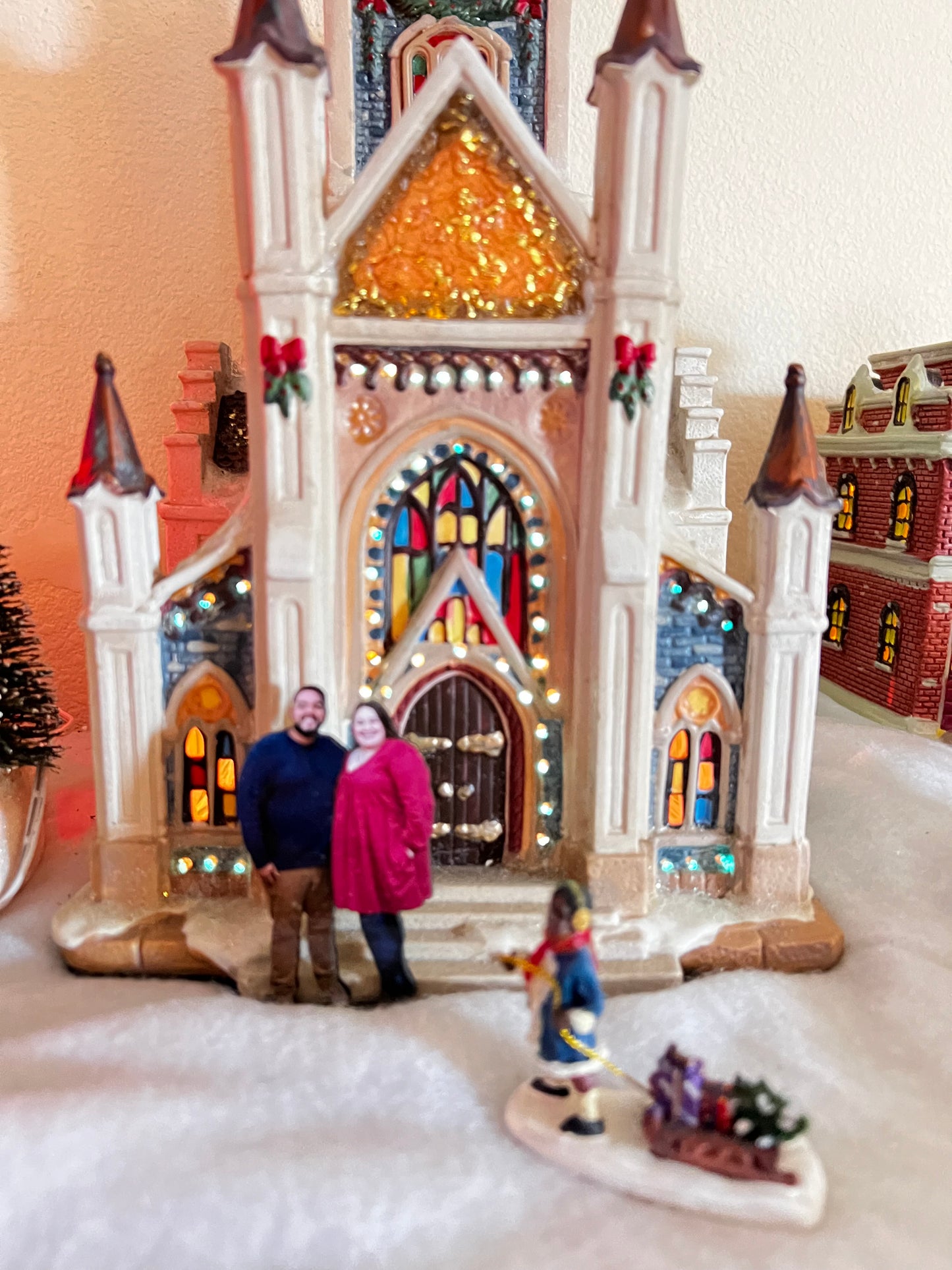 ¡Pequeños adornos para árbol o personajes del pueblo con tus fotos!