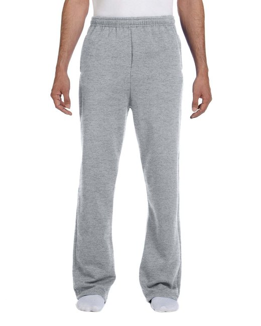Jerzees - Pantalón deportivo de polar con parte inferior abierta NuBlend para adultos