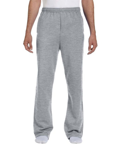 Jerzees - Pantalón deportivo de polar con parte inferior abierta NuBlend para adultos