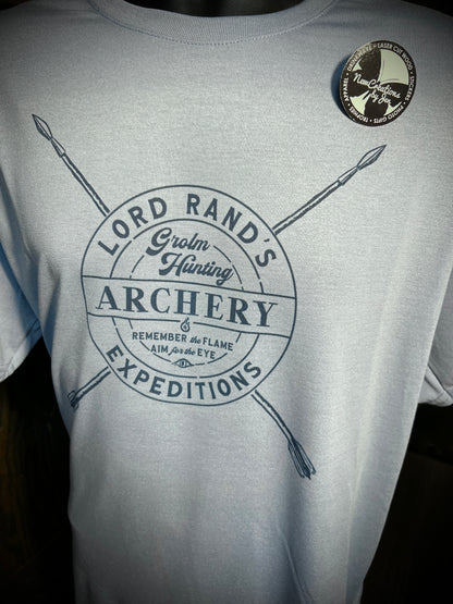 Expediciones de tiro con arco de Lord Rand: camisetas ligeras de recuerdo inspiradas en La Rueda del Tiempo